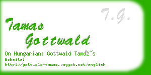 tamas gottwald business card